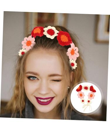Holibanna Flower Headband Crochet Bandana for Women Crochet Bandana Headband Headscarf for Girl Bandana Headbands Women Hair Accessories Head Bandana for Women Hair Bandana Crochet Headbands - Buy Online on GoSupps.com