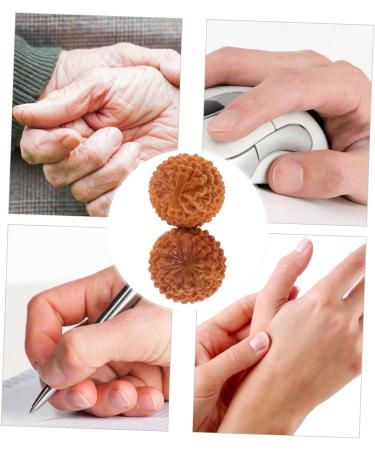 Gleavi 6 STK Massage Globe Set - Fitness Yoga Wood Massage Balls for Trigger Point & Muscles - Chinese Hand Lacrosse & Exercise Balls - Buy Online on GoSupps.com