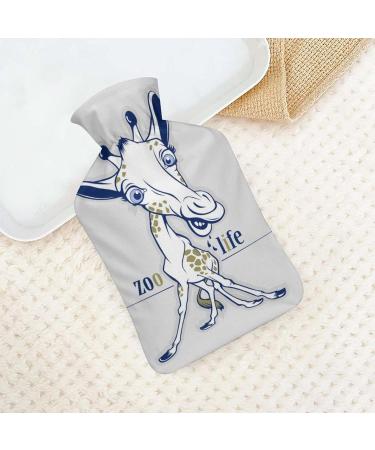 Giraffe Hot Water Bottle with Plush Cover Hand Warmer for Adults & Children (26.5x15.3cm) - International Shipping Available - Buy Online on GoSupps.com