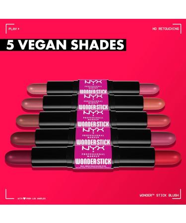 NYX Professional Makeup Rouge - Vegan Hyaluronic Acid Wonder Stick in Bright Amber & Fuchsia (8g) | Moisturizing & Mixable Texture - Buy Online on GoSupps.com