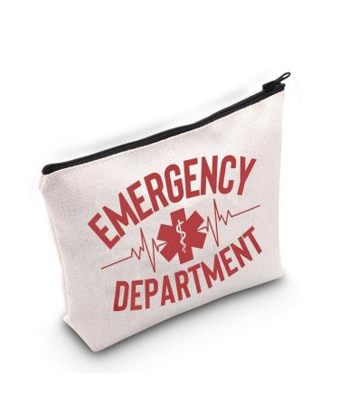 Emergency Department Nurse Makeup Bag Nurse Gift Emergency Nurse Bag Emergency Bag ICU Nurse Essentials Emergency Nurse Accessories ER Nurse Gift (Department B)