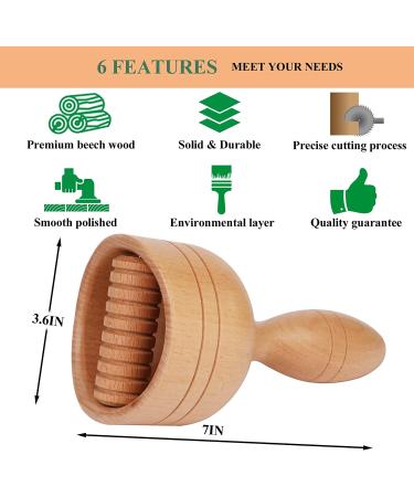 Handheld Wood Swedish Cup Massage Cups for Lymphatic Drainage and Muscle Pain Relief | Maderoterapia Colombiana Tool for Anti-Cellulite Body Sculpting - Buy Online on GoSupps.com