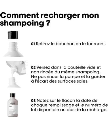 L'Or al Professionnel Violet Shampoo Refill Anti-Yellowing & Shine Reviver White or Grey Hair Eliminates Yellow and Copper Tones Brings Softness & Shine Silver 500ml - Buy Online on GoSupps.com