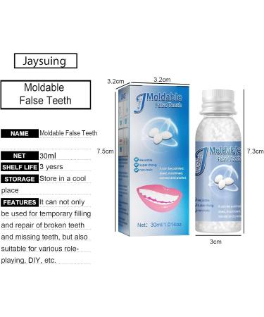 Plastic Teeth Make-Up Dentures - Temporary Fillings for Broken Teeth | Adjustable & Easy to Use - Buy Online on GoSupps.com