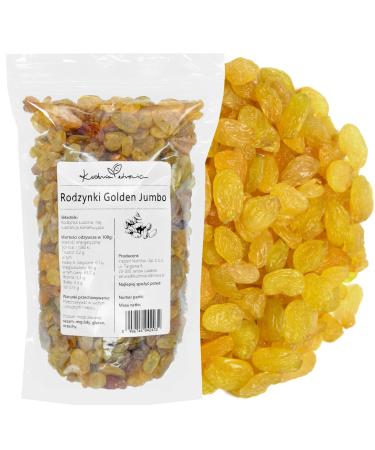 Raisins Secs Golden Jumbo - Sans Sucres Ajout s Snack Naturel Doux et Savoureux 1 Kilogramme | KUCHNIA ZDROWIA 1kg