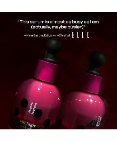 Double Feature Time-Release Retinol + AHA Overnight Facial Hydration Serum with Vitamin A complex Lactic & Mandelic Acid Targets Fine Lines Pores Hyperpigmentation - 1 fl - Buy Online on GoSupps.com