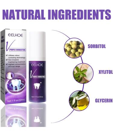 V34 Toothpaste - 3 Pieces Purple Whitening Formula for Teeth Brightening Stain Removal & Deep Cleaning - Buy Online on GoSupps.com