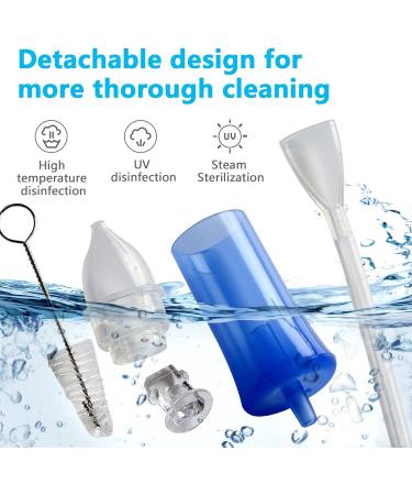 Baby Nasal Aspirator - Reusable Nose Cleaner with Silicone Tips & Enhanced Suction | Easy to Use & Clean | Includes Storage Case & Cleaning Brush | Baby Shower Gift - Buy Online on GoSupps.com