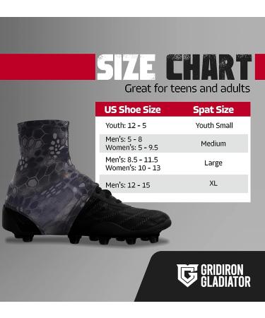 Camo Gridiron Gladiator Cleat Covers - Football, Soccer, Baseball & Softball Spats - Buy Online on GoSupps.com