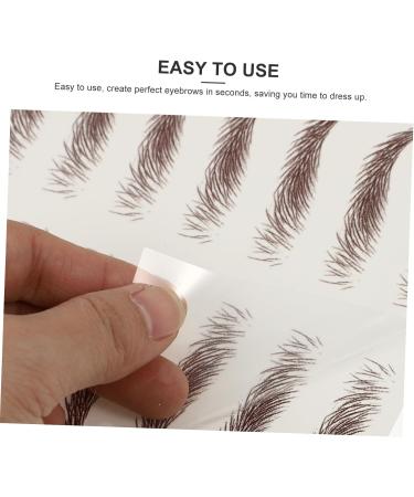 POPETPOP 45 Sheets Waterproof Eyebrow Stickers 3d Stickers Waterproof Transfer Eyebrows Water Proof Suite 6d - Buy Online on GoSupps.com