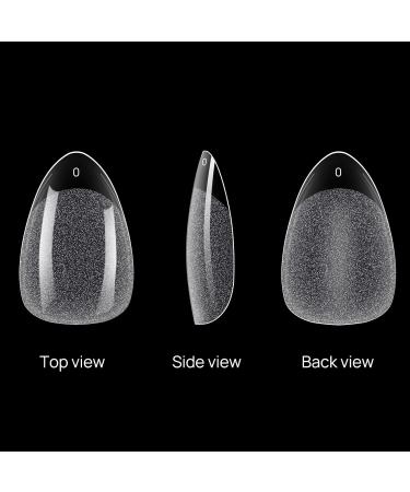JUSTOTRY 1008 Pcs Gel Nail Tips Set Pre-shaped Half Matte Short Almond Nail Tips Soft Gel Full Cover Fake Nails Tips No Glue Acrylic Clear False Nail Tip for Women DIY French Nail Designs 1008 gel almond 1 - Buy Online on GoSupps.com