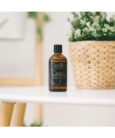 Loelle - Pure Cold Pressed Sweet Almond Oil - Natural Anti-Stretch Mark Remedy to Use in Pregnancy - Moisturising Body Oil - Nourishing Face and Hair Oils (100ml) - Buy Online on GoSupps.com