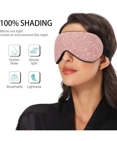 Xigua Rose Gold Flash Sleeping Eye Mask | Adjustable Strap | Breathable Blackout Comfort | Men & Women - Buy Online on GoSupps.com