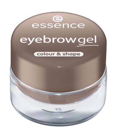 Essence Cosmetics Eyebrow Gel Color & Shape eyebrows No. 03 Light medium Brown brown defined immediate result color-intensive matt natural vegan nanoparticles free (3G)