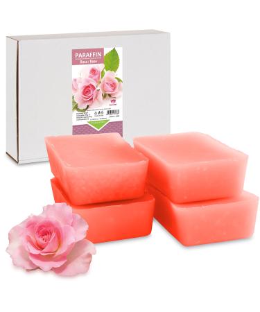 Kosmetex paraffin bath rose pink-paraffin heating bath for hands + feet-paraffin wax-paraffin block for wax warmer-wax bath (4x 500ml)