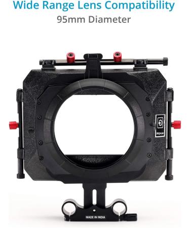 PROAIM MB-600 Sunshade Mattebox for Camera Lenses up to 95mm | 15mm Rails, Top Flag, Side Flags, Knicker, 2 Filter Holders, Format Masks | Tool-Less Design (P-MB-600) - Buy Online on GoSupps.com
