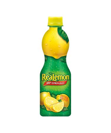 ReaLemon 100% Lemon Juice, 8 Fluid Ounce Bottle.