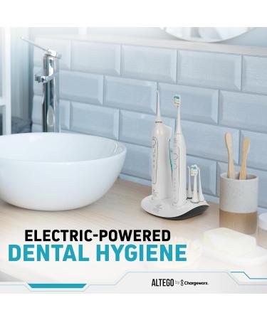 Altego Ultra Sonic Electric Toothbrush & Dental Oral Irrigator Combo Set - Rechargeable Waterproof Teeth Whitening Kit for Adults - Buy Online on GoSupps.com