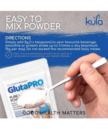 GlutaPRO Pure L Glutamine Powder 300g - Muscle Growth & Gut Health Support - Buy Online on GoSupps.com
