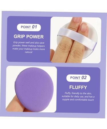 minkissy 10 Sets Puff Makeup Makeup Foundation Beauty Facial Loose Powder Puffs Absorb Water Hydrophilic Non-latex Purple Miss Wet Puff - Buy Online on GoSupps.com