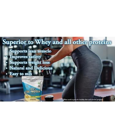 Healthy 'N Fit 100% Egg Protein- Banana 2 Pack (4 lb Total) : 100% Egg White Protein Plus Natural Peptides. Naturally Flavored & Sweetened Keto & Paleo Friendly. - Buy Online on GoSupps.com