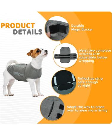 Dog Fear Vest | Anti-Fear Calming Jacket for Stress Reduction | Breathable Pet Shirt for Travel Thunder & Fireworks - XL - Buy Online on GoSupps.com