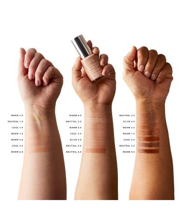 100% PURE Water Foundation Full Coverage Hydrating Makeup - Neutral 3.0 w/Pink Undertones - 1 Fl Oz - Buy Online on GoSupps.com