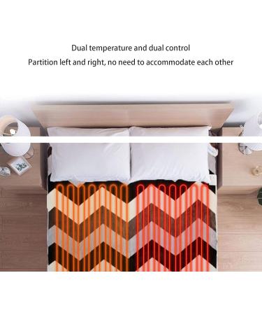 VVHUDA Electric Blanket - Dual Control & Temperature | Ideal for Home & Dorm | Soft Gray | Perfect Gift | Multi-Colored 70.8 x 59 | International Shipping Available - Buy Online on GoSupps.com