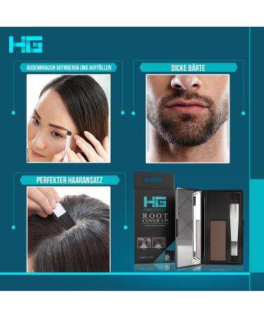 Hair Genetics Root Cover Up - Premium Medium Brown Hair Powder for Perfect Gray Hair Coverage - Buy Online on GoSupps.com