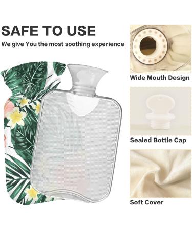 Summer Tropical Jungle Palm 2L Large Hot Water Bag - Bap Free Heat Pack for Pain Relief Headache & Neck Support - Buy Online on GoSupps.com