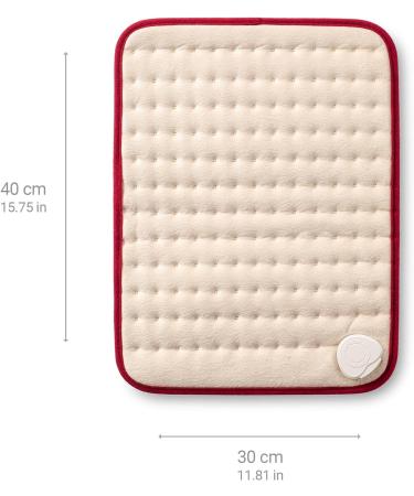 Medisana HP 405 Heating Cushion - Super Soft Heat Pillow with 3 Temperature Levels Overheating Protection & Automatic Switch-Off - Washable Relief for Back Neck & Shoulder (Blue) - Buy Online on GoSupps.com