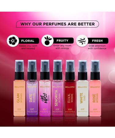 BELL.A VITA Discovery Gift Set 7x8ML Eau De Parfum Perfume for Women with Floral Fresh & Fruity Long Lasting EDP Fragrance Scent - Buy Online on GoSupps.com