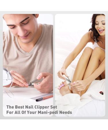 Bezox Nail Clipper Set for Fingernails & Toenails - 2-Piece Golden Nail Scissors & Curved Tongs Kit | Perfect for All Nail Shapes - Buy Online on GoSupps.com