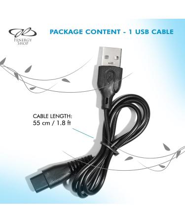USB Charger Cord for Skull Shaver Pitbull Gold Pro Trimmer - Replacement Charging Cable by Fenergy Shop - Buy Online on GoSupps.com
