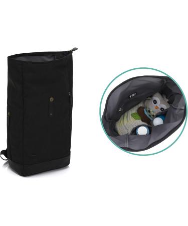 Fillikid Wrap Backpack Berlin | Versatile Baby Bag with Stroller Attachment | Diaper Bag Backpack for Parents | Black with Diaper Pad & Bottle Warmer - Buy Online on GoSupps.com
