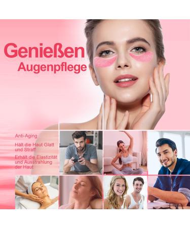 60 Rose Eye Pads - Dark Circle Puffiness & Wrinkle Treatment - Soothing Eye Masks for Instant Refresh - Buy Online on GoSupps.com