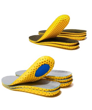 XINIFOOT 6 Pairs Mens Shoe Insoles Breathable Shoe Soles Replacement Shoe Inserts for Work Shoes Sneaker Boots Men US 8-12