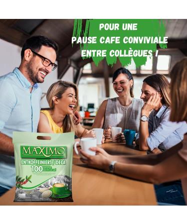 MAXIMO Decaffeinated | 4x100 SENSEO compatible coffee pods | Individually packaged for better conservation and impeccable hygiene - Buy Online on GoSupps.com