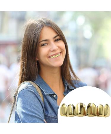 Shop Aizuoni Gold-Plated Grillz | Hip Hop Tooth Clip for Cosplay & Parties | Perfect Christmas Gift - Buy Online on GoSupps.com
