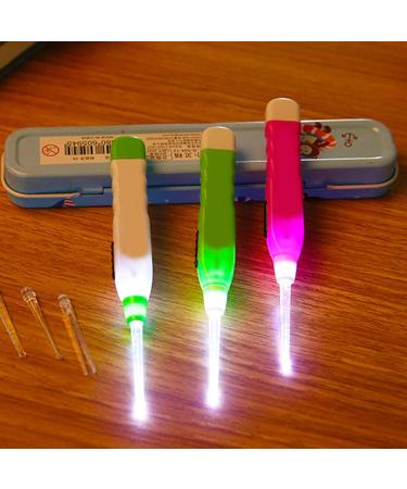 LED Light Ear Pick - Ear Wax Cleaning Tool Remover with 3 Ear Spoons - Buy Online on GoSupps.com