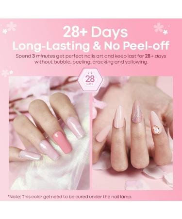 Modelones Gel Nail Polish Kit Starter with UV Lamp - 6 Colors Pastel Pink Set with Gel Top & Base Coat - Portable LED Dryer Lamp and Essential Manicure Tools - Perfect Nail Art Kit for Beginners! - Buy Online on GoSupps.com