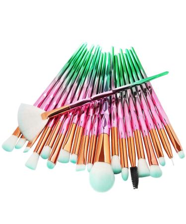 Gifts for Women: 20-Piece Makeup Brush Set with Powder Quaste - Ideal for Foundation Blush & Eyeshadow - Buy Online on GoSupps.com