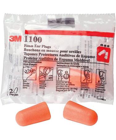Buy 3M 1100 Foam Ear Plugs - 400 Pairs Comfortable & Noise Reduction | International Shipping Available - Buy Online on GoSupps.com