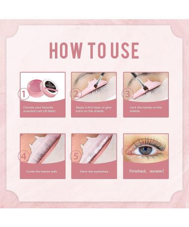 PERMANIA Lash Lift Balm Glue - 0.35oz/10g Strong Viscosity Adhesive for Lash Perm Kit (Rose) - Buy Online on GoSupps.com