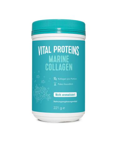 Vital protein Marine Collagen Powder |Collagen hydrolyzate from fish collages |Pescetarian-friendly collagen preparation |Easy preparation soluble in warm or cold foods221g - Buy Online on GoSupps.com