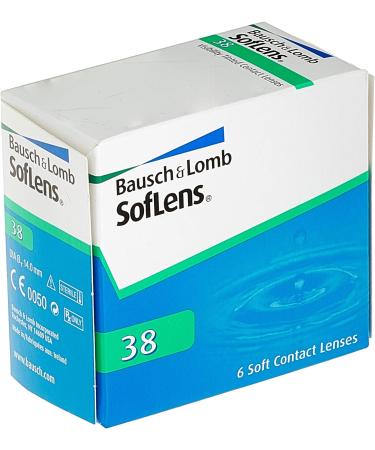 Buy Bausch + Lomb Soflens 38 Monthly Spherical Contact Lenses - 6 Pieces | BC 8.7mm Dia 14mm -0.5 Diopter - International Shipping Available - Buy Online on GoSupps.com
