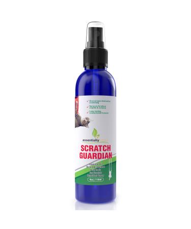 Cat Deterrent Spray for Scratching - 4oz Natural Non-Toxic Anti Scratch Cat Spray for Scratching - Protect Your Furniture, Carpet and Plants - Perfect No Scratch Spray for Cats - Made in USA