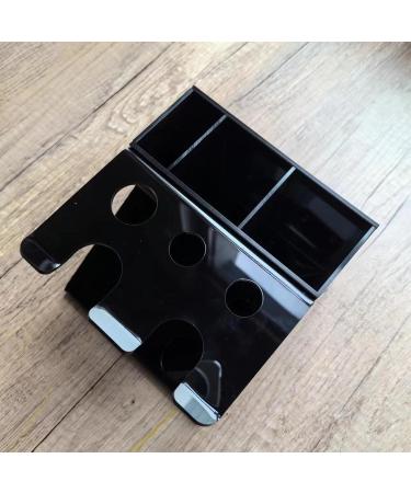 Baoblaze Shaver Holder & Toothpaste Organizer - Multifunctional Makeup Storage Box & Electric Toothbrush Stand in Black for Bedroom - Buy Online on GoSupps.com