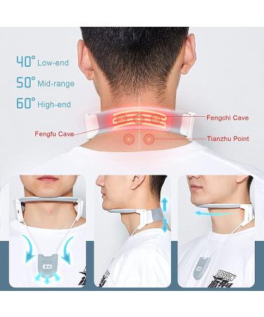 Neck Traction Device for Cervical Spine Relief | Light Neck Stop Correction & Heating Function - International Shipping Available - Buy Online on GoSupps.com