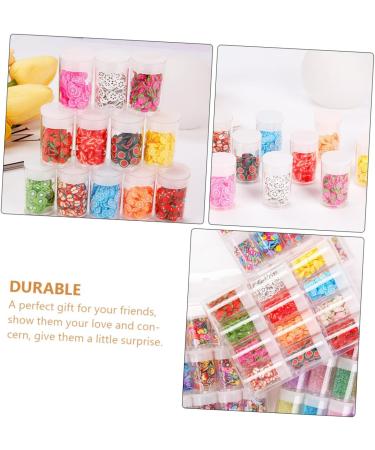 Healeved 36 Boxes Nail Art Accessories Resin Charms Slices Polymer Clay Spacer Beads 3D Slice Fruits Phone Shell Charms Resin Making Charms Nail Art Slices Manual Decorations Soft Pottery 14.2X8.8X2.5CMx3pcs Assorted Colorx3pcs - Buy Online on GoSupps.com